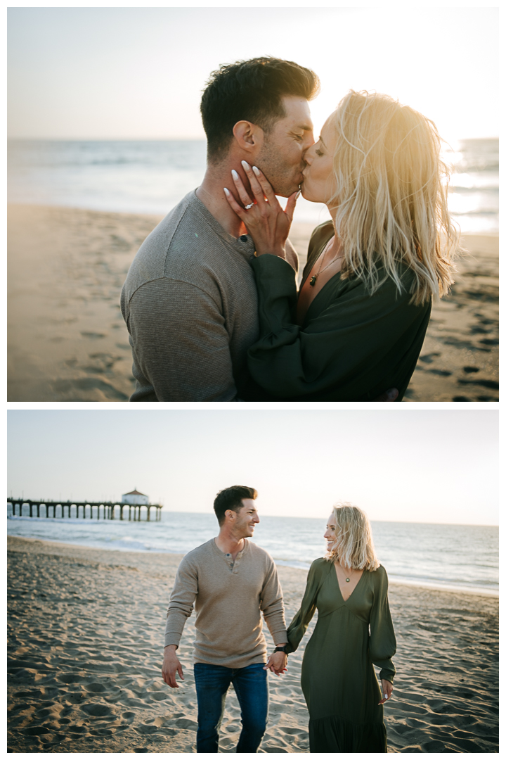 Engagement session at Manhattan Beach, Los Angeles, California