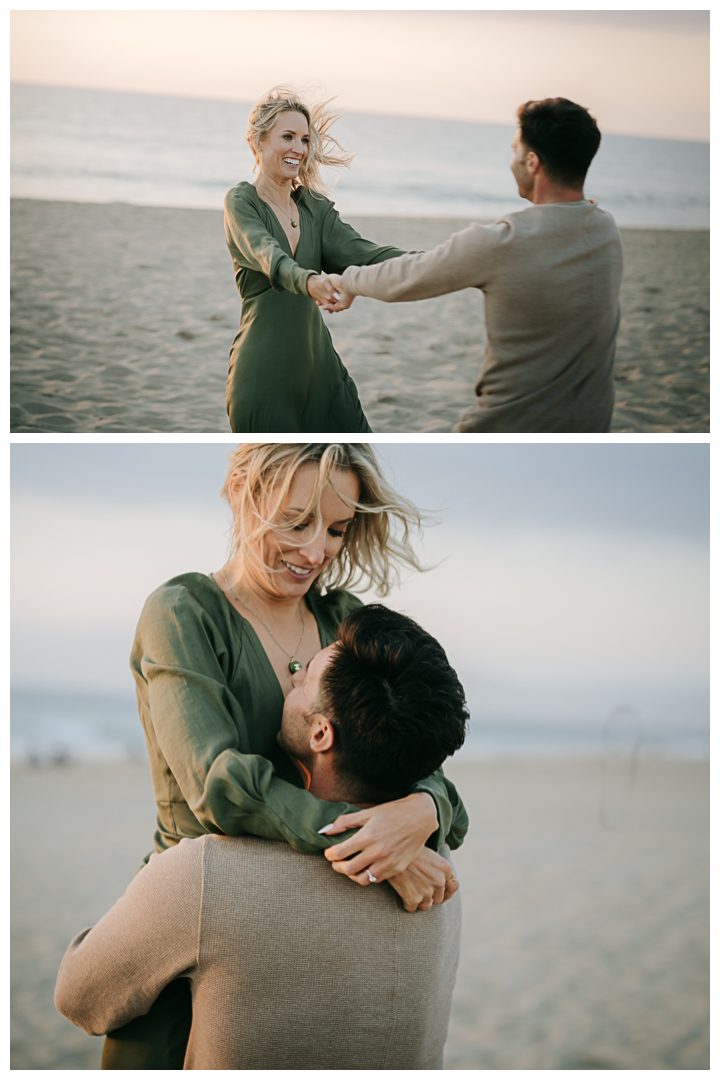 Engagement session at Manhattan Beach, Los Angeles, California