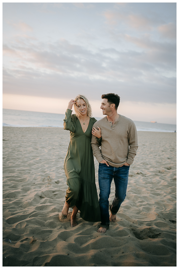 Engagement session at Manhattan Beach, Los Angeles, California