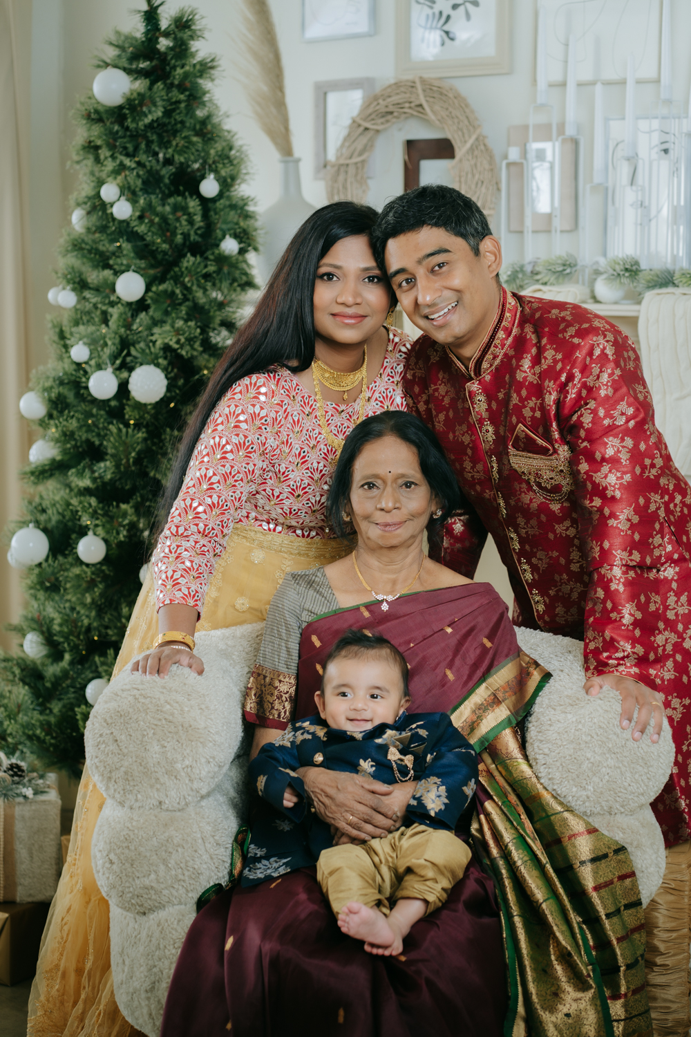 Studio Holiday Family Photos | The Joseph Family