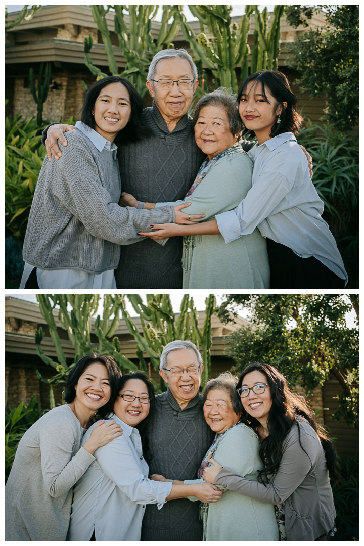 Multigeneration Family Photos at Terranea Resort and Beach in Palos Verdes, Los Angeles, California