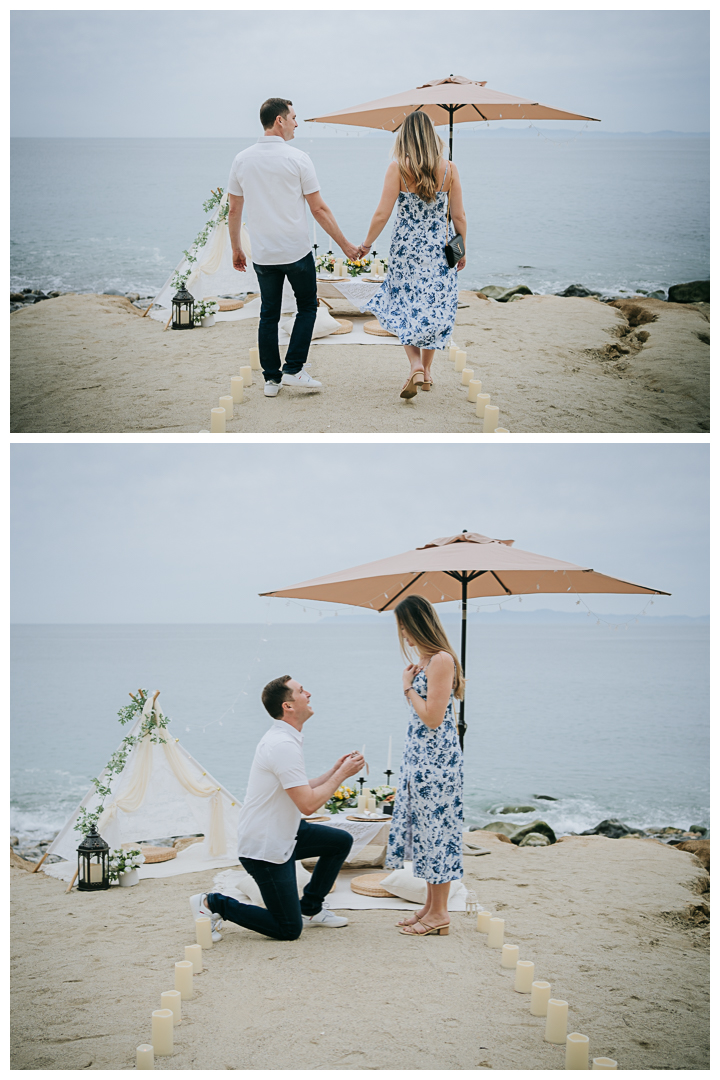 Surprise Proposal at Palos Verdes Estates, Los Angeles, California 