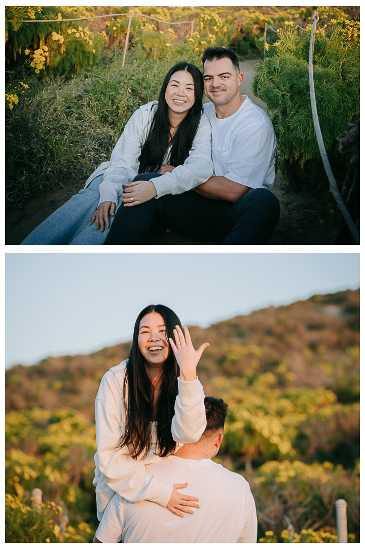 Surprise Proposal at Point Dume in Malibu, Los Angeles, California 