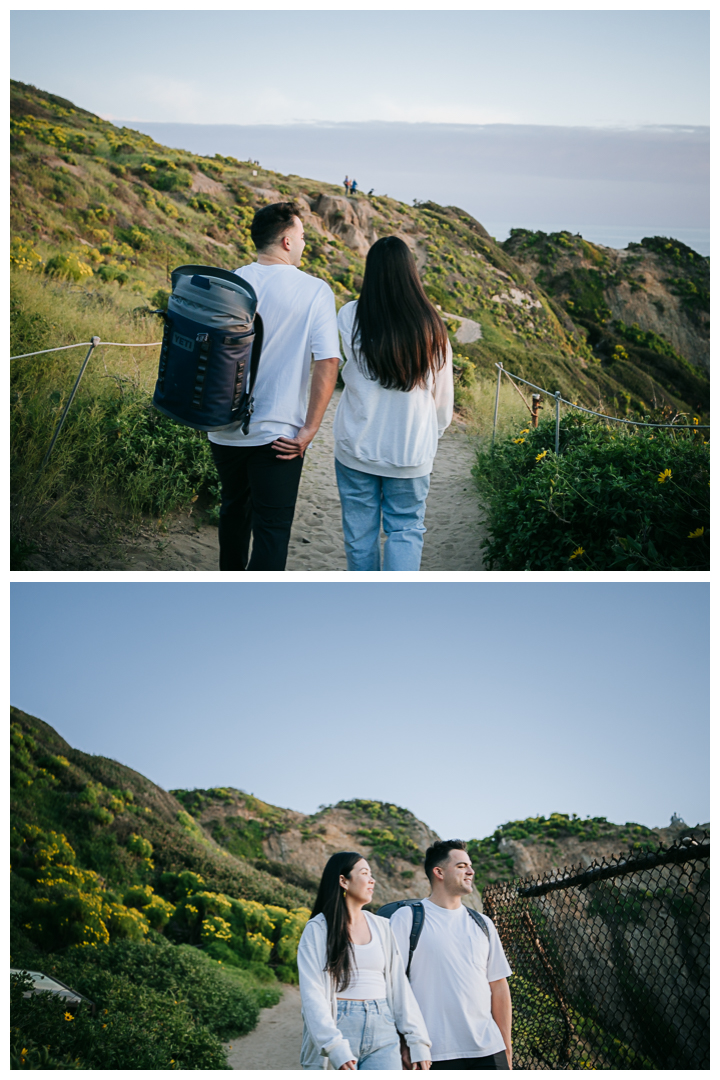 Surprise Proposal at Point Dume in Malibu, Los Angeles, California 