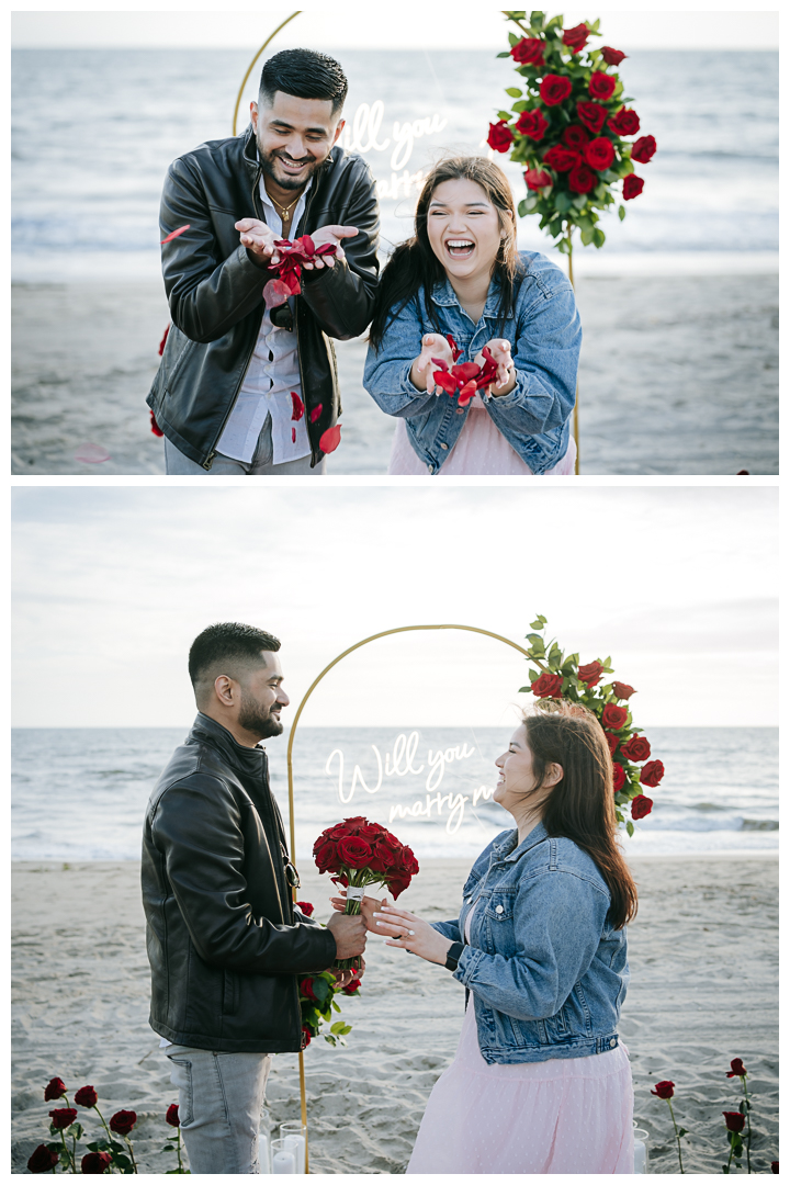 Surprise Proposal at Palos Verdes Estates, Los Angeles, California 