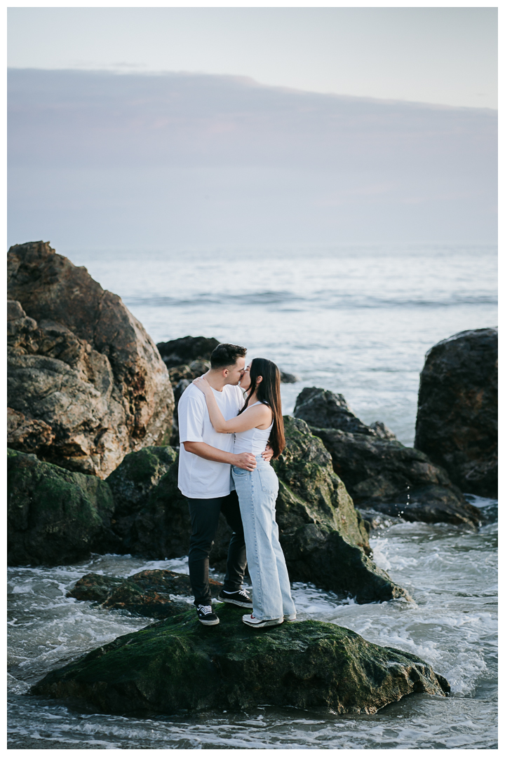 Surprise Proposal at Point Dume in Malibu, Los Angeles, California 