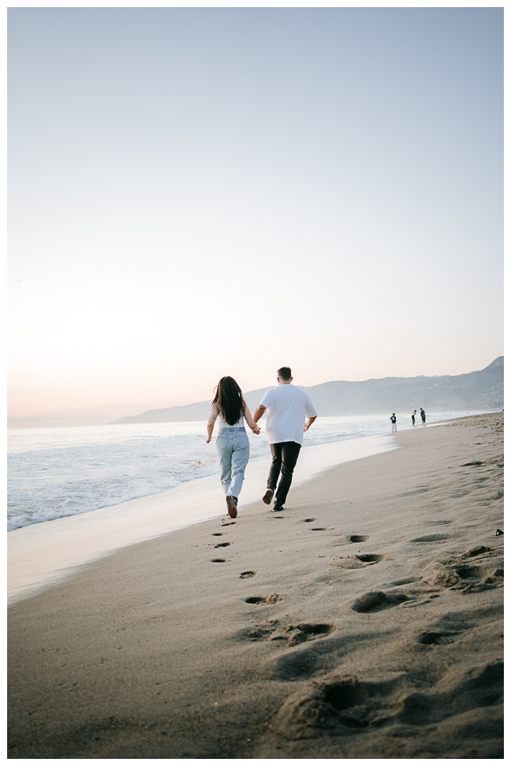 Surprise Proposal at Point Dume in Malibu, Los Angeles, California 