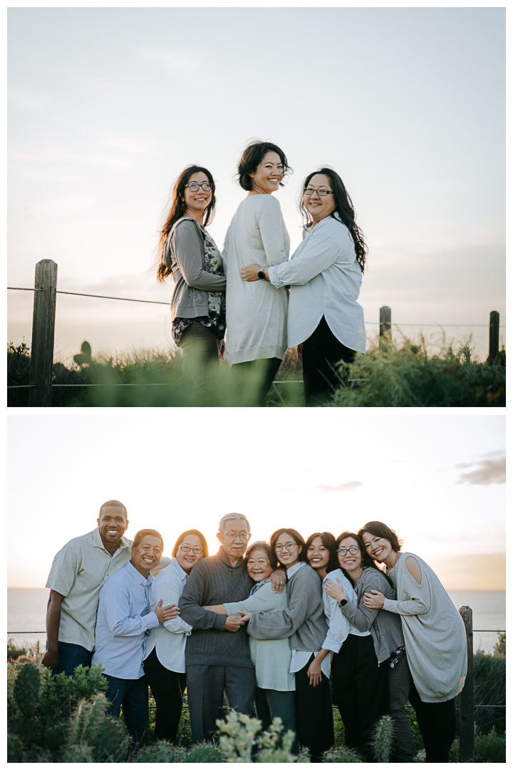 Multigeneration Family Photos at Terranea Resort and Beach in Palos Verdes, Los Angeles, California