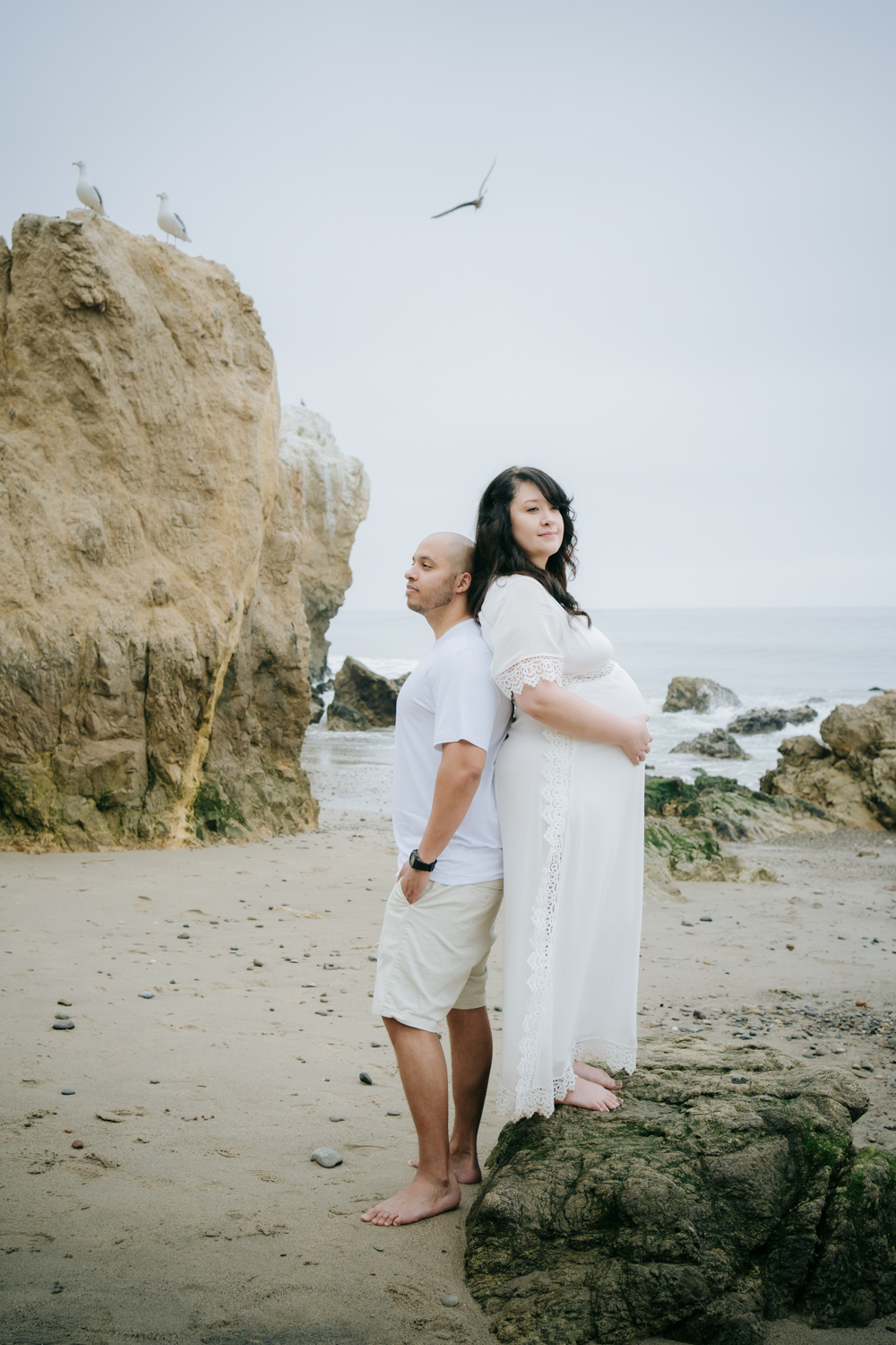 Maternity Photo session at El Matador State Beach in Malibu, Los Angeles, California