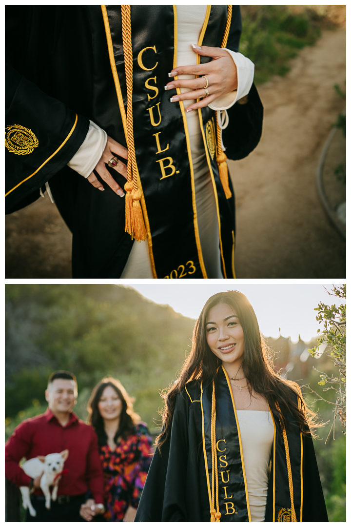 CSULB College Graduation Family Photos in Palos Verdes Estates, Los Angeles, California