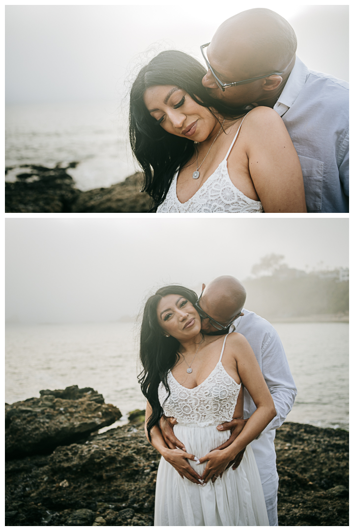 Maternity Photoshoot at Crescent Bay Beach, Laguna Beach, California