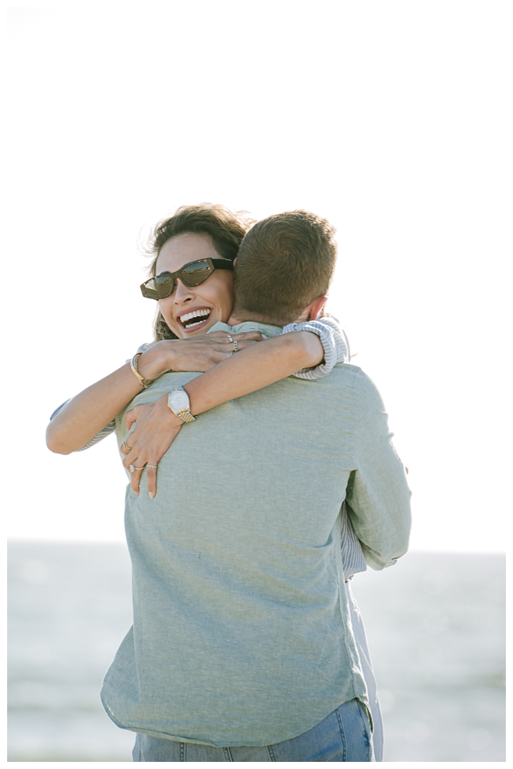 Surprise Proposal & Mini Engagement at Hermosa Beach, Los Angeles, California