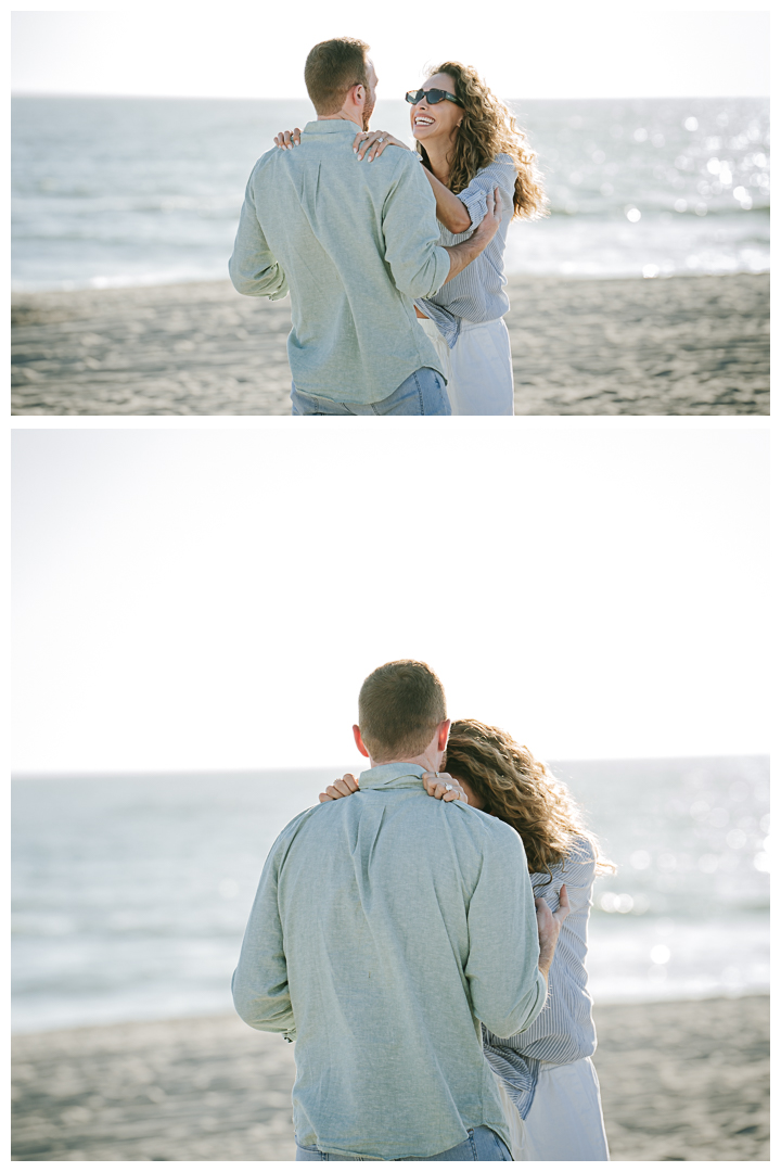 Surprise Proposal & Mini Engagement at Hermosa Beach, Los Angeles, California