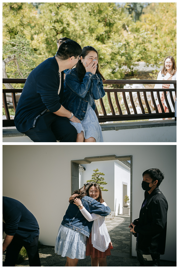 Surprise Marriage Proposal at Huntington Library in San Marino, Los Angeles, California