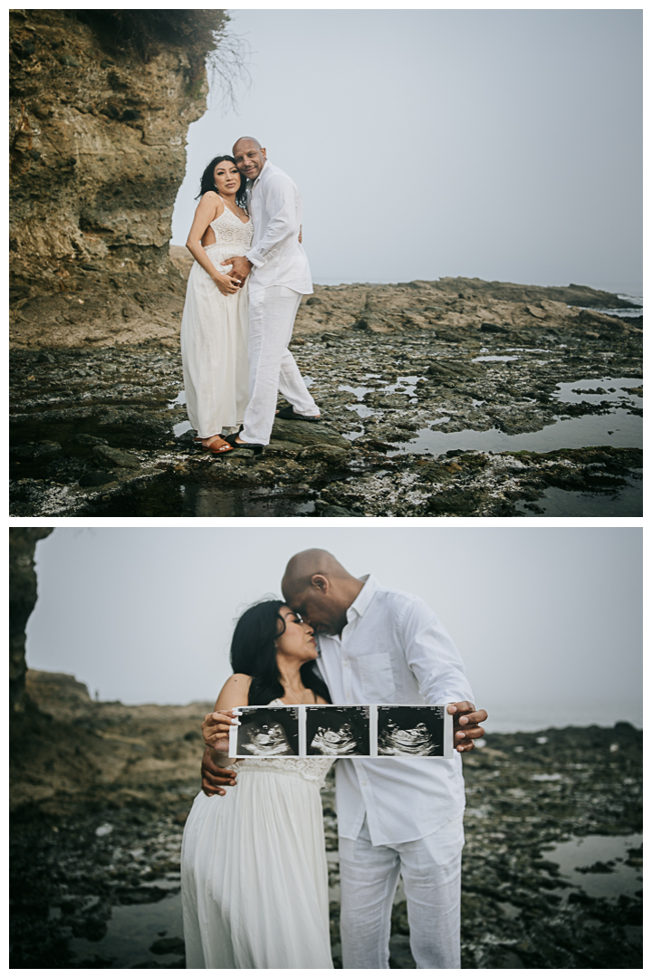 Maternity Photoshoot at Crescent Bay Beach, Laguna Beach, California