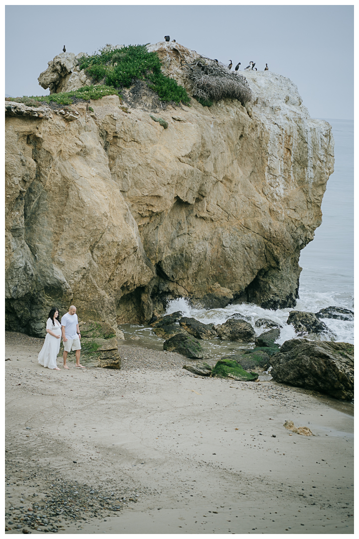 Maternity Photo session at El Matador State Beach in Malibu, Los Angeles, California