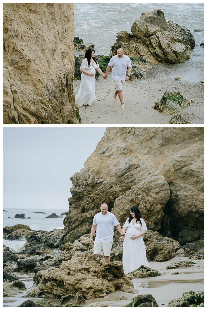 Maternity Photo session at El Matador State Beach in Malibu, Los Angeles, California