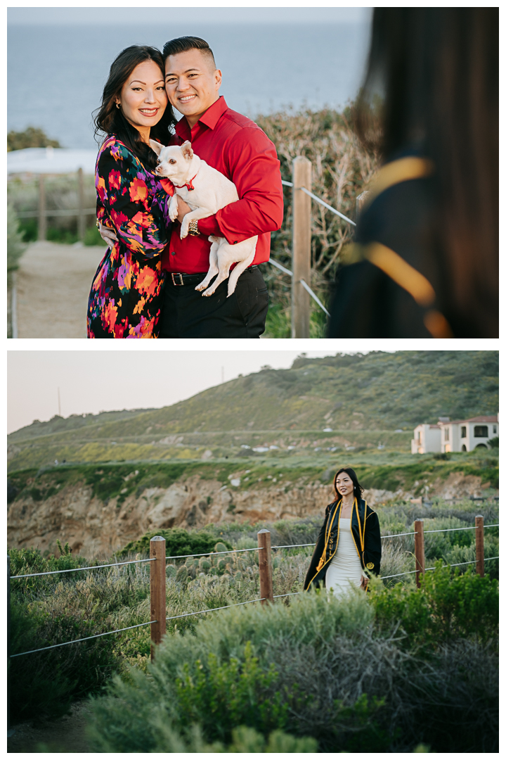 CSULB College Graduation Family Photos in Palos Verdes Estates, Los Angeles, California