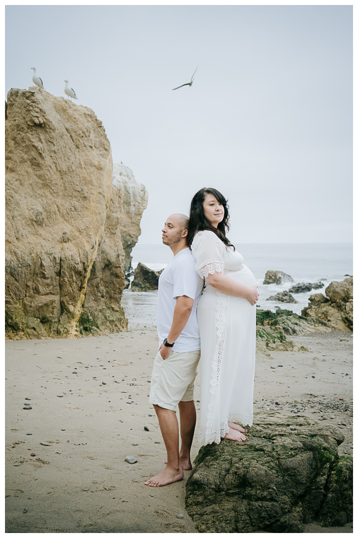 Maternity Photo session at El Matador State Beach in Malibu, Los Angeles, California