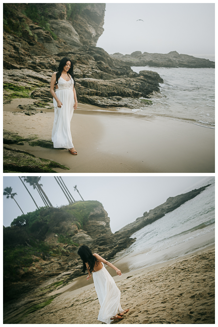 Maternity Photoshoot at Crescent Bay Beach, Laguna Beach, California