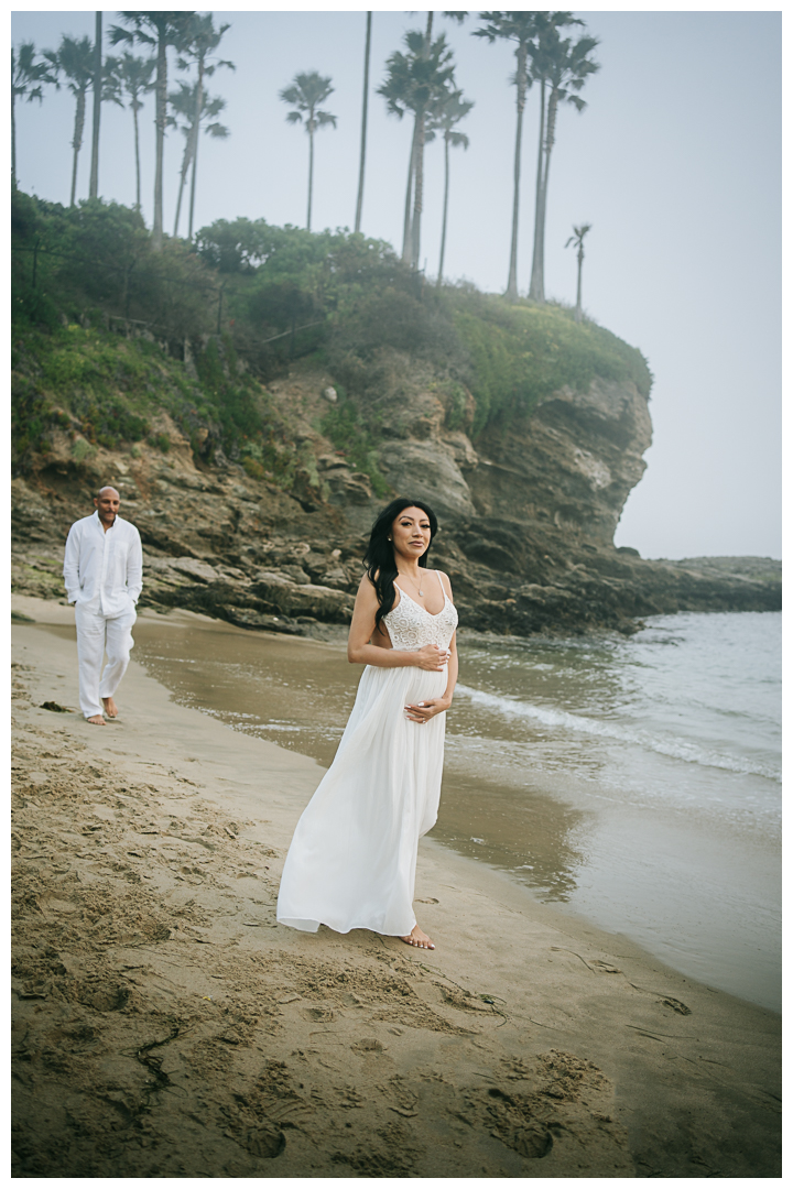 Maternity Photoshoot at Crescent Bay Beach, Laguna Beach, California