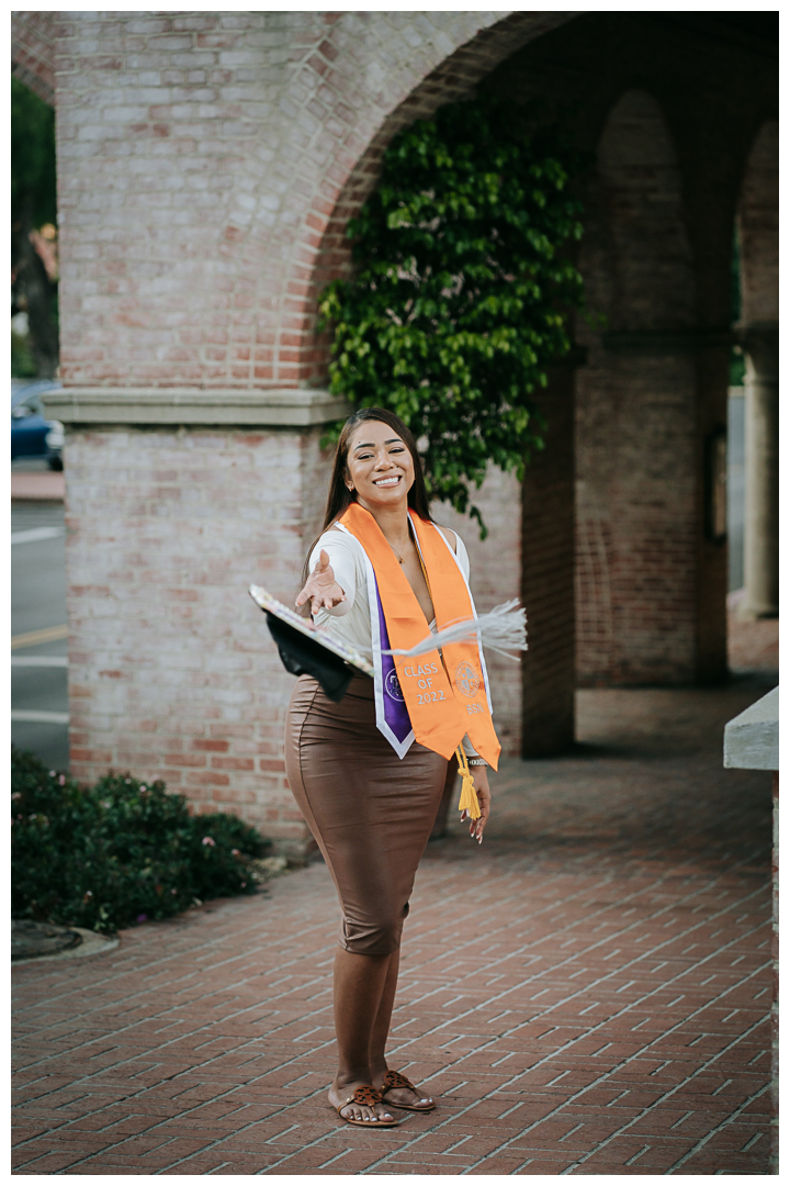 Graduation Portraits at Malaga Cove Plaza in Palos Verdes, Los Angeles, California