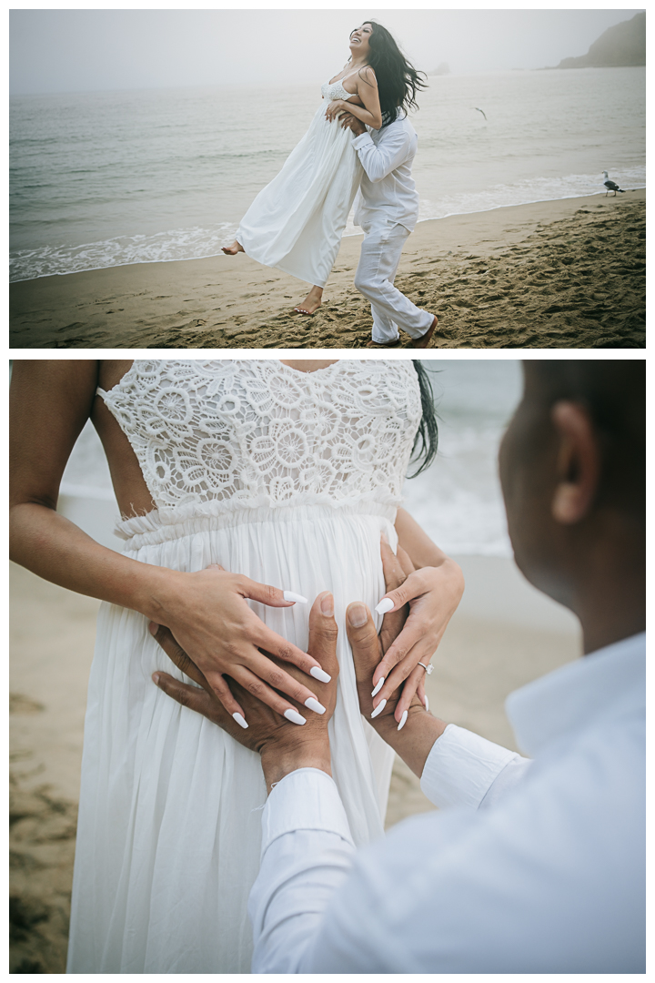 Maternity Photoshoot at Crescent Bay Beach, Laguna Beach, California