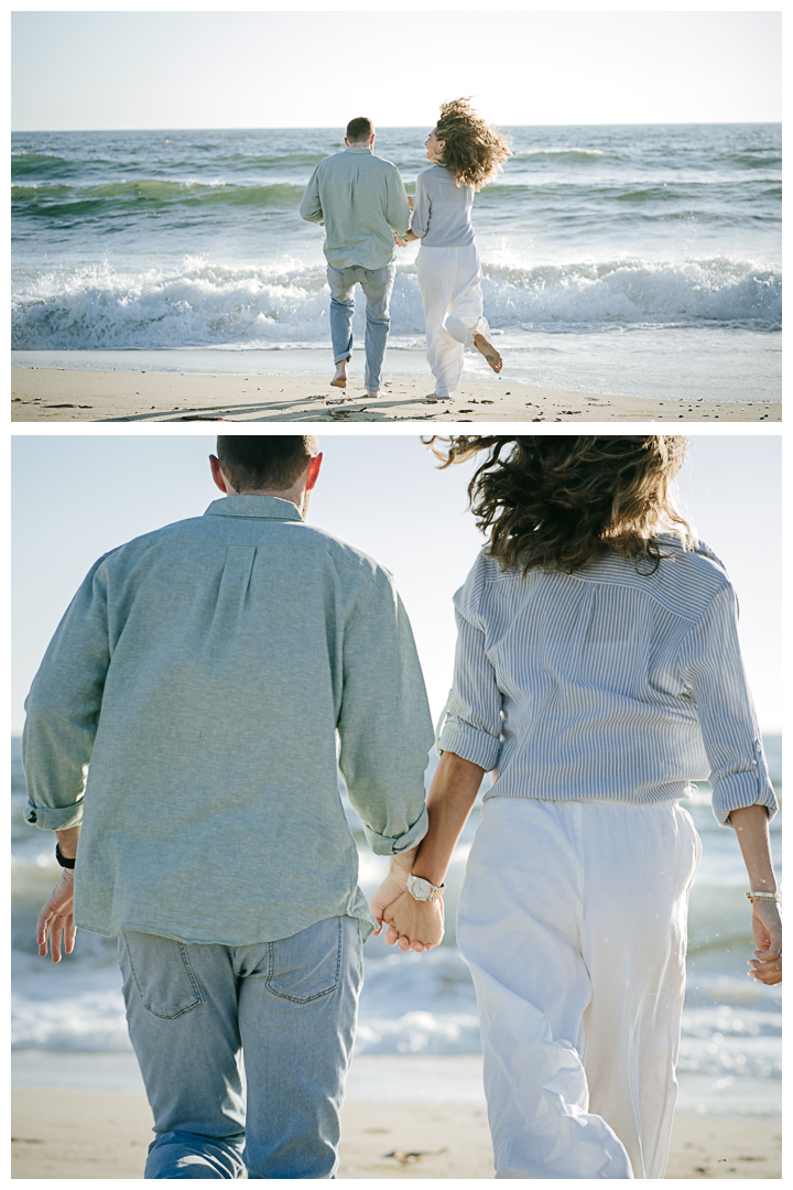 Surprise Proposal & Mini Engagement at Hermosa Beach, Los Angeles, California