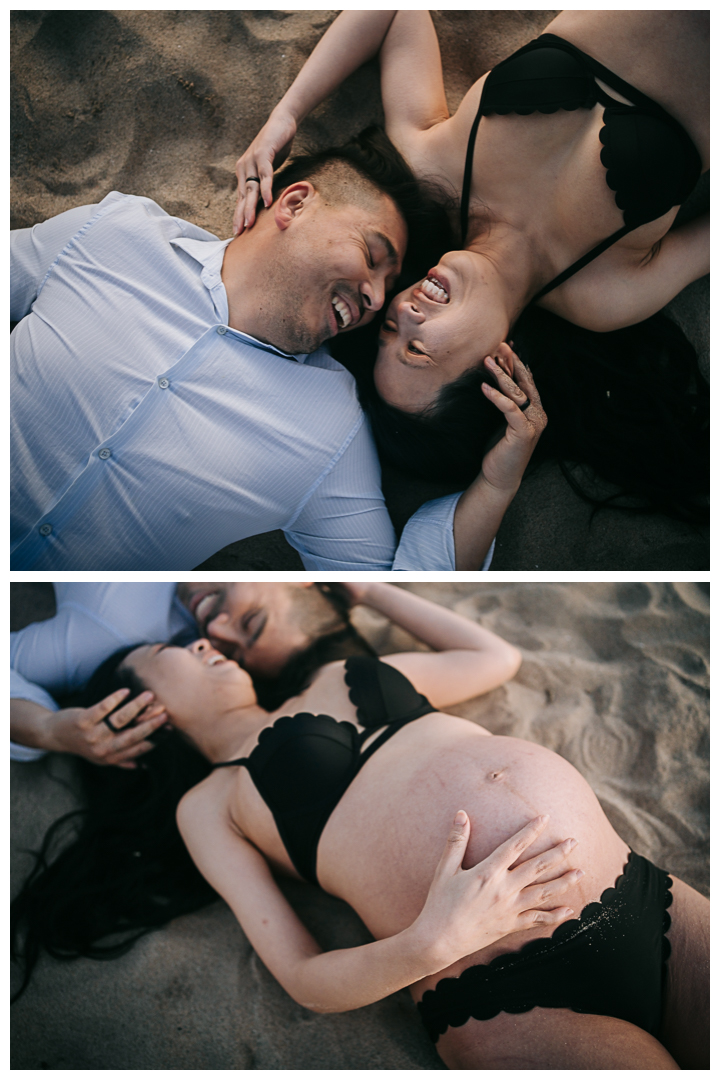 Maternity Photoshoot at Manhattan Beach in Los Angeles, California