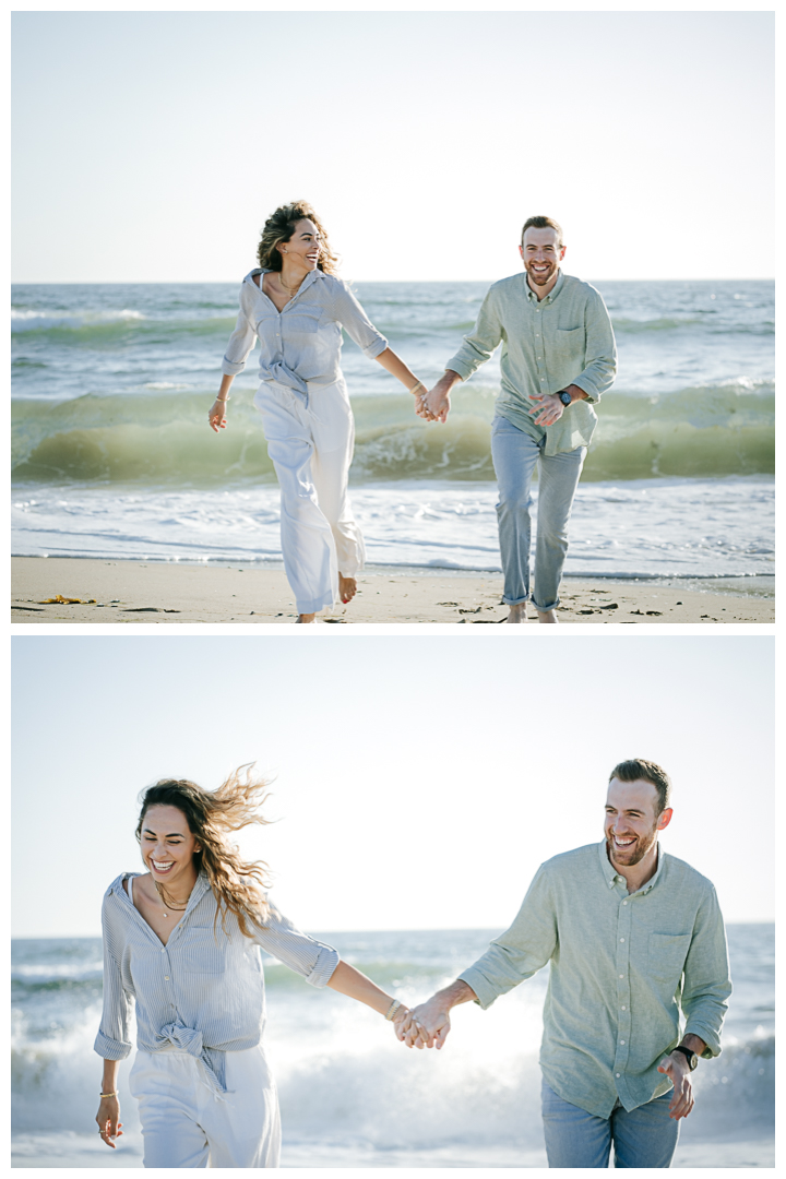 Surprise Proposal & Mini Engagement at Hermosa Beach, Los Angeles, California