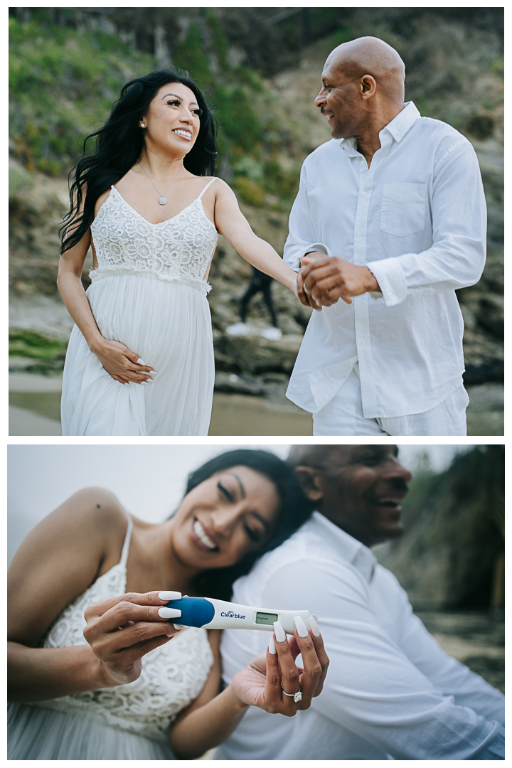 Maternity Photoshoot at Crescent Bay Beach, Laguna Beach, California