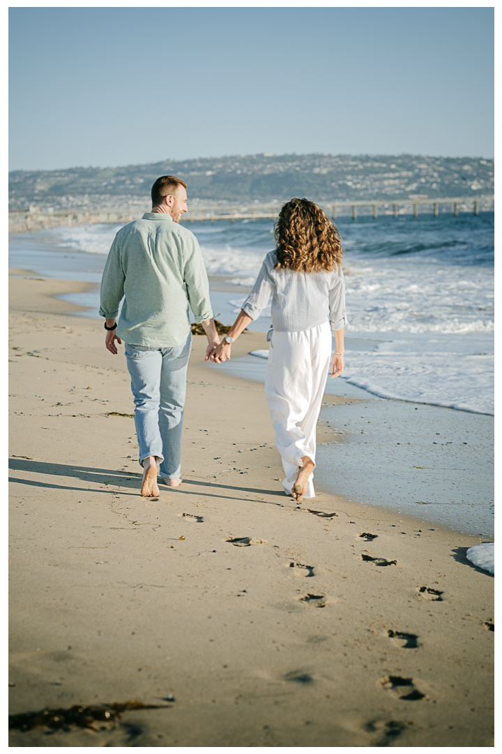 Surprise Proposal & Mini Engagement at Hermosa Beach, Los Angeles, California