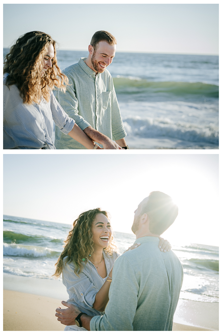 Surprise Proposal & Mini Engagement at Hermosa Beach, Los Angeles, California