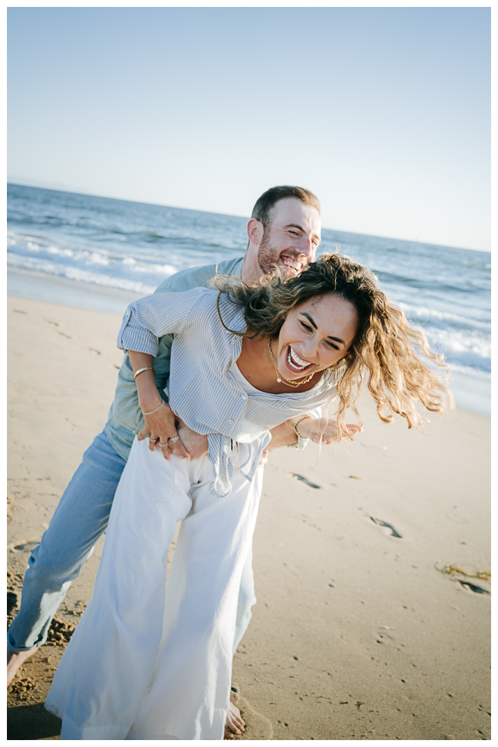 Surprise Proposal & Mini Engagement at Hermosa Beach, Los Angeles, California