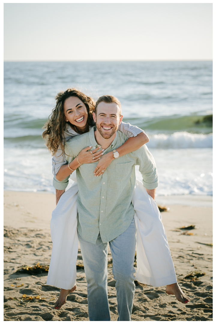 Surprise Proposal & Mini Engagement at Hermosa Beach, Los Angeles, California