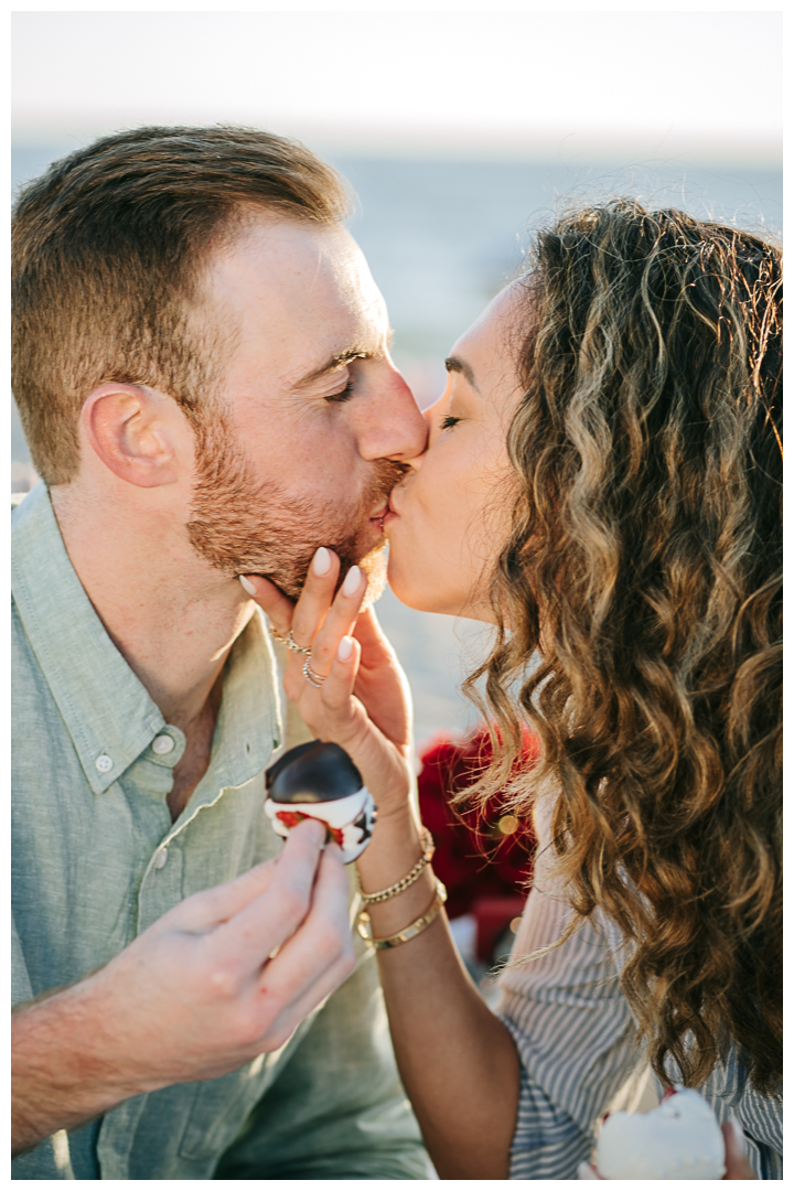 Surprise Proposal & Mini Engagement at Hermosa Beach, Los Angeles, California