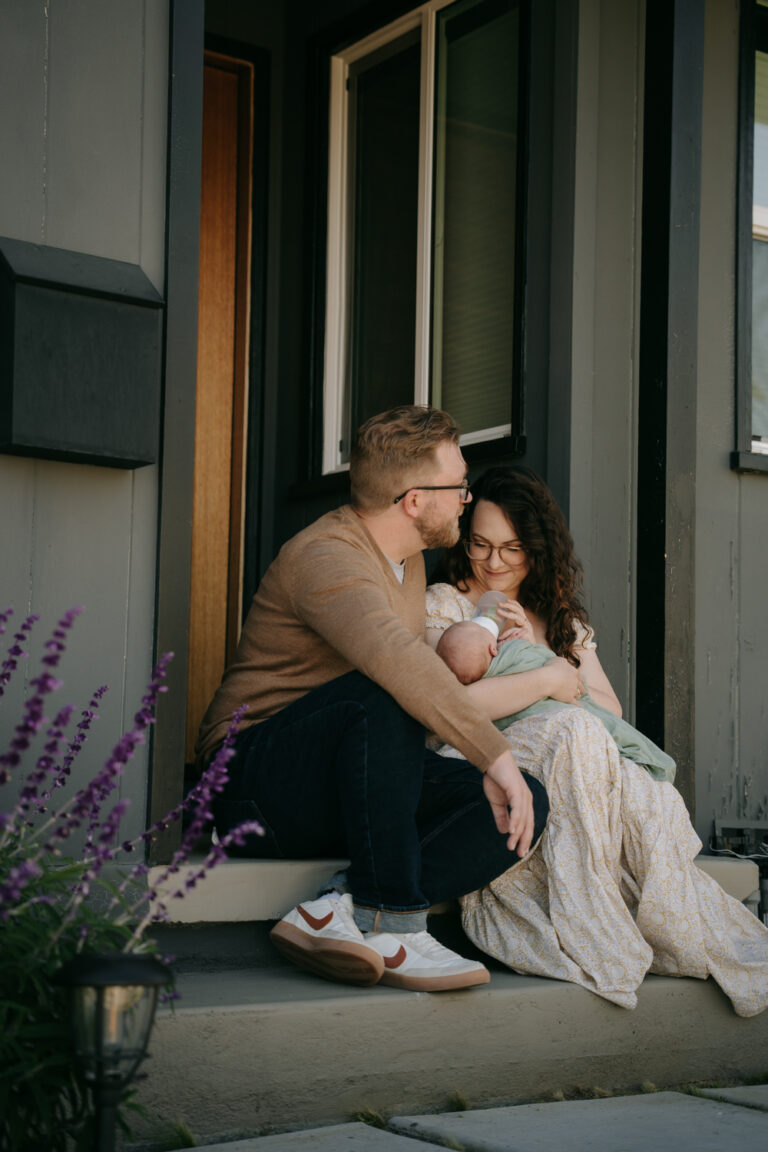 Newborn Family Session at home in Los Angeles, California