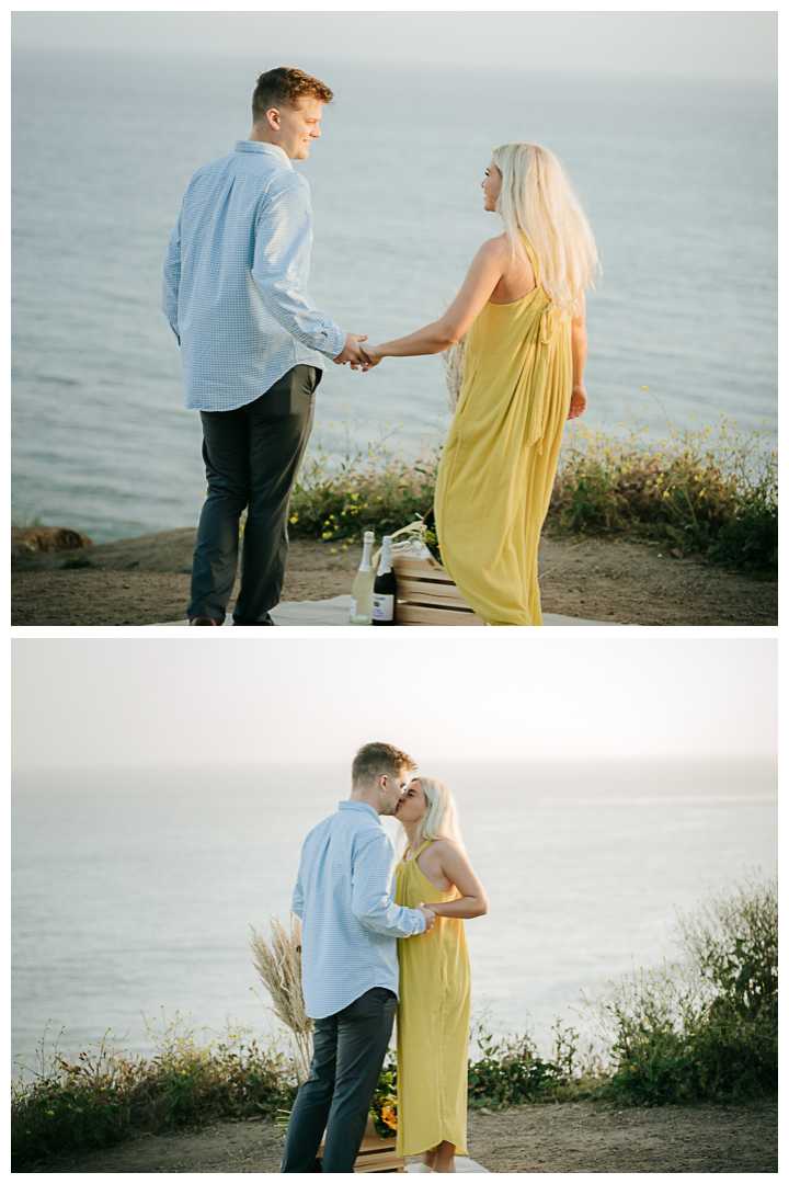 Surprise Proposal at El Matador State Beach in Malibu, Los Angeles, California