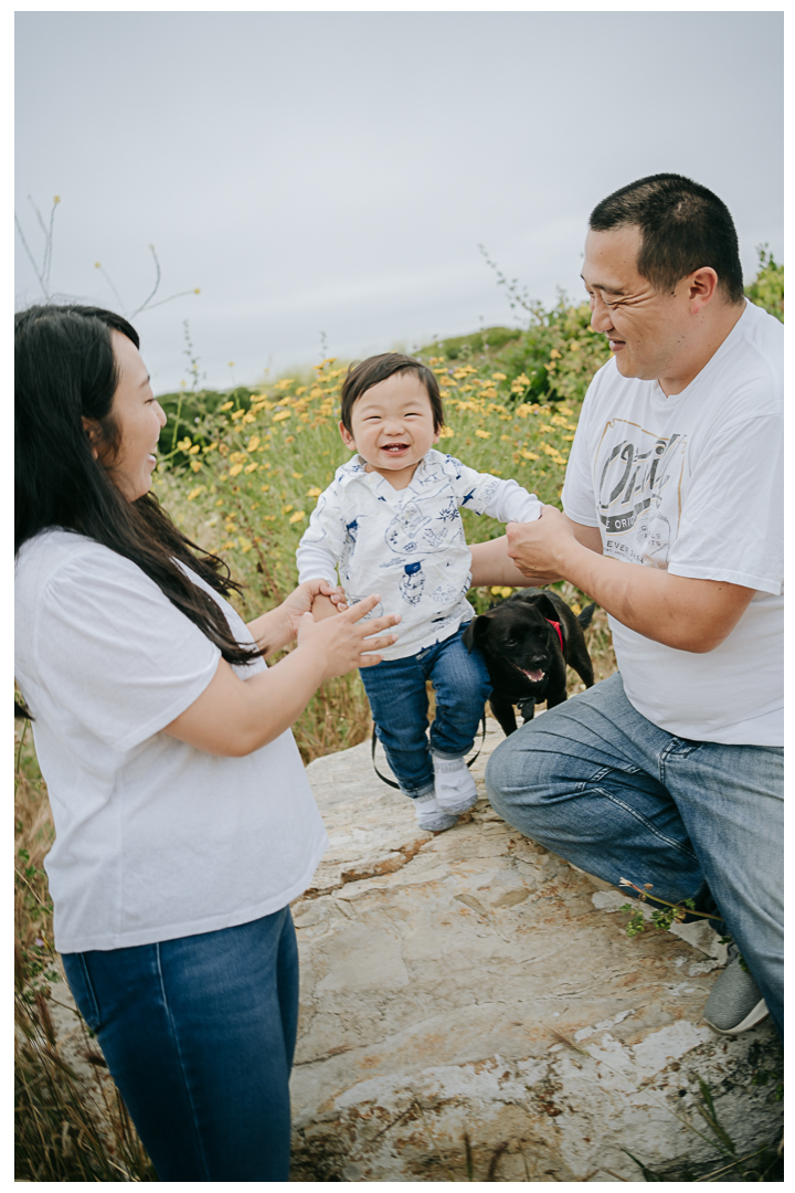 First Birthday Family Photos at Roessler Point in Palos Verdes, Los Angeles, California