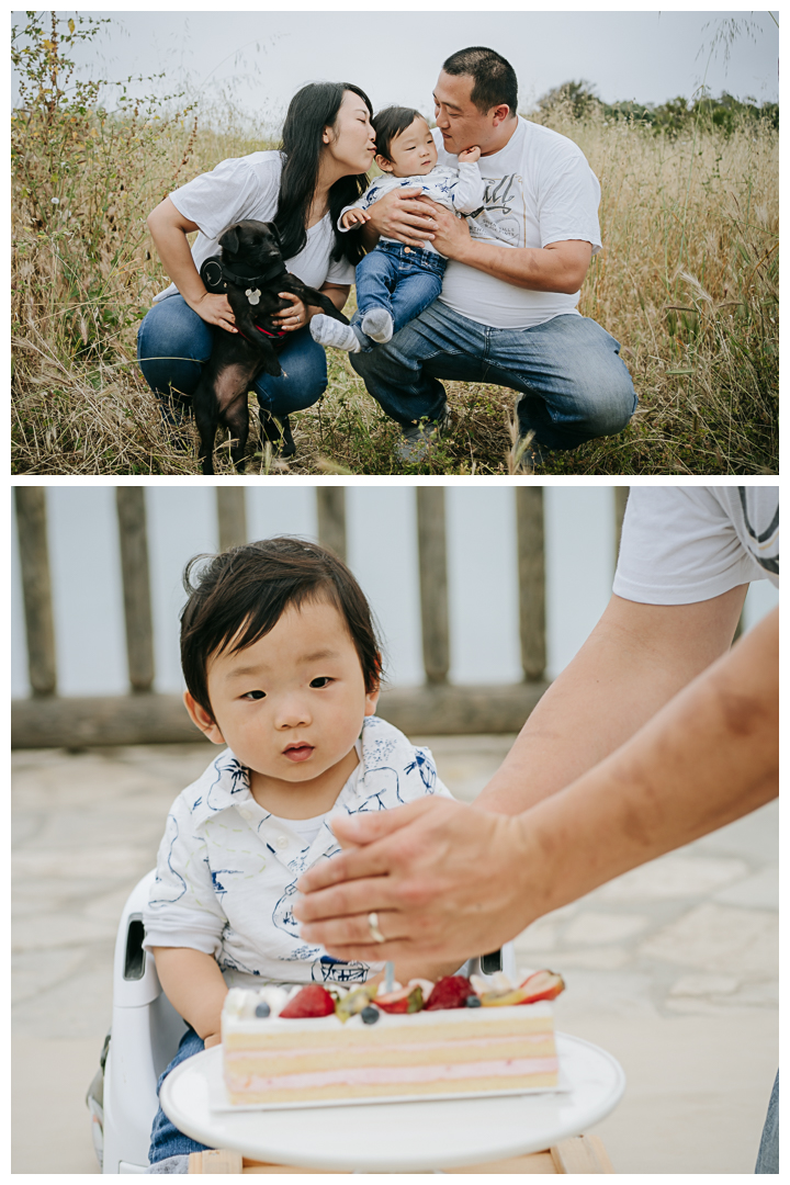 First Birthday Family Photos at Roessler Point in Palos Verdes, Los Angeles, California