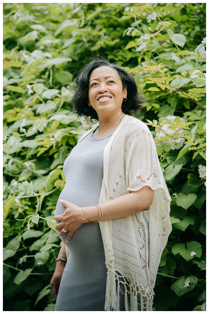 Maternity and Family Photoshoot at South Coast Botanical Garden in Palos Verdes, California