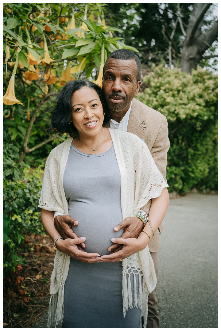 Maternity and Family Photoshoot at South Coast Botanical Garden in Palos Verdes, California
