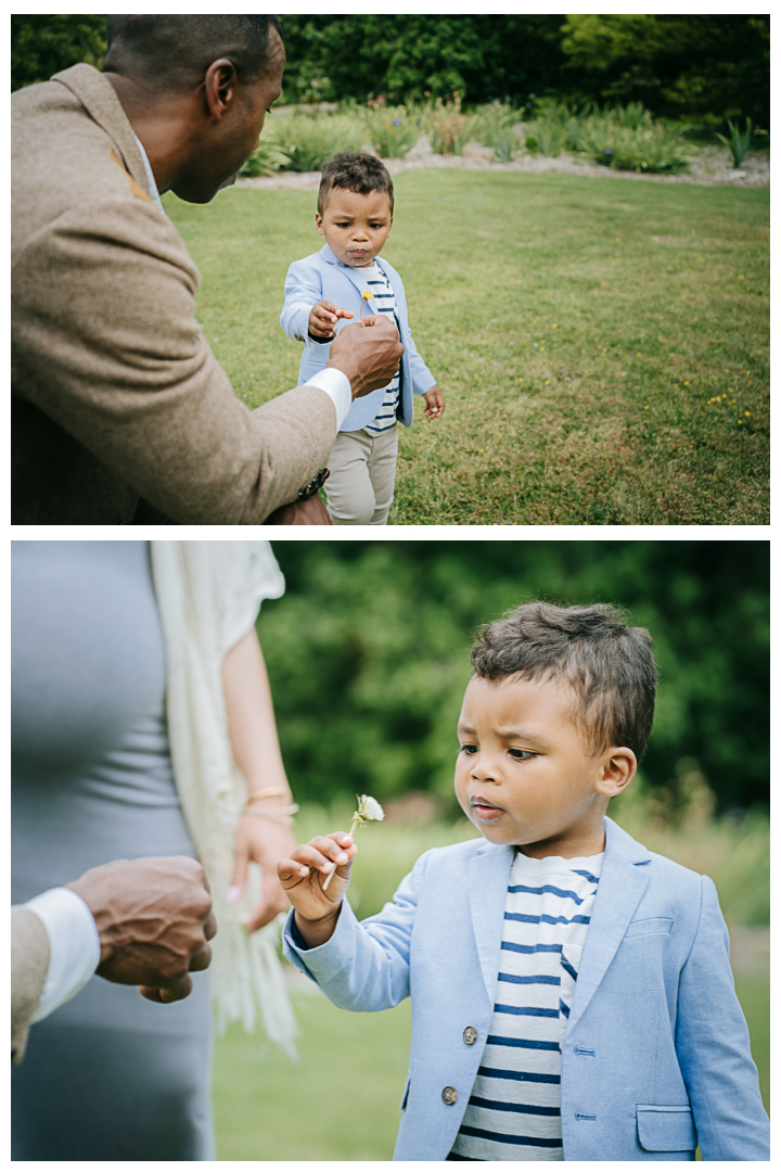 Maternity and Family Photoshoot at South Coast Botanical Garden in Palos Verdes, California