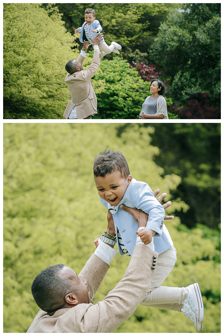 Maternity and Family Photoshoot at South Coast Botanical Garden in Palos Verdes, California