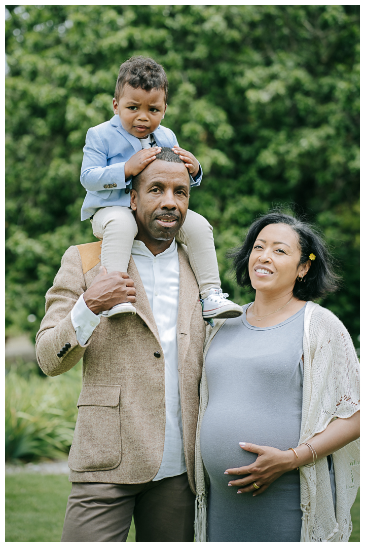 Maternity and Family Photoshoot at South Coast Botanical Garden in Palos Verdes, California