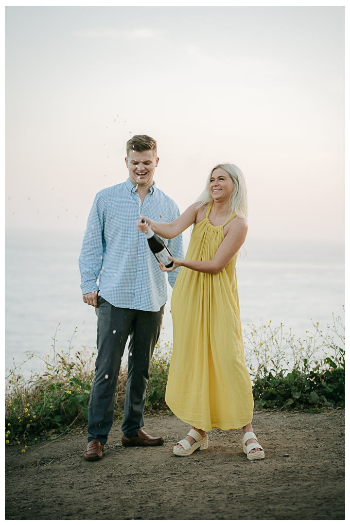 Surprise Proposal at El Matador State Beach in Malibu, Los Angeles, California