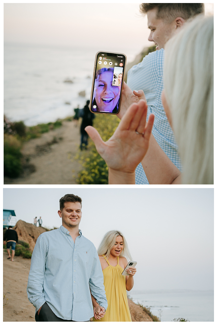 Surprise Proposal at El Matador State Beach in Malibu, Los Angeles, California