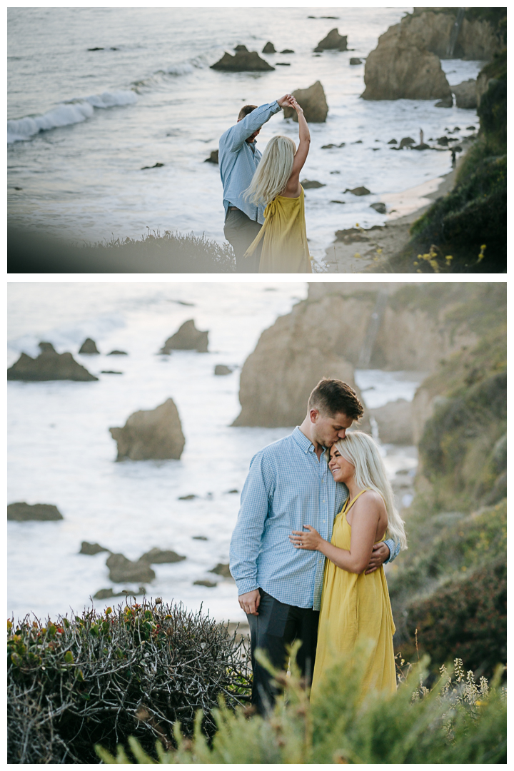 Surprise Proposal at El Matador State Beach in Malibu, Los Angeles, California