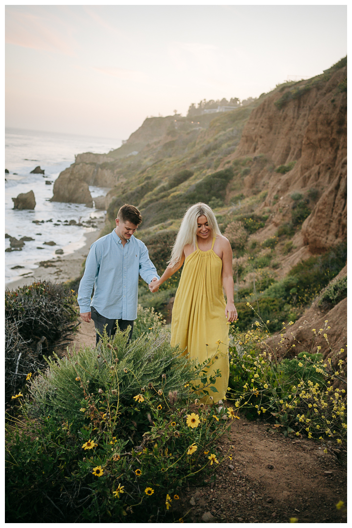 Surprise Proposal at El Matador State Beach in Malibu, Los Angeles, California