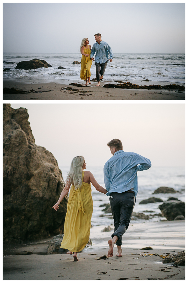 Surprise Proposal at El Matador State Beach in Malibu, Los Angeles, California